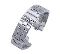 SERDAS Bracelet de montre en acier inoxydable à connexion à dégagement rapide de 24 mm, 7 mm, 8 mm, pour bracelet de montre VACHERON CONSTANTIN, pièces de rechange à l'étranger(Silver,24x7mm)