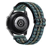 SERDAS Bracelet en Nylon 20mm 22mm pour montre Samsung 5 40 44mm Pro 45mm classique 42 46mm Bracelet élastique réglable pour Huawei GTR GT 2E 3/4/5 PRO bracelets de montre(Green arrow,22mm)