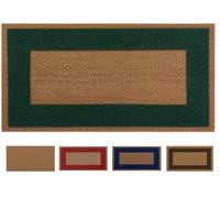 SERDECO DECORACION. Paillasson Naturel en Noix de Coco. Premium avec Bord antidérapant pour Une Utilisation intérieure et extérieure (Vert, 33 X 60 cm. 17 mm)