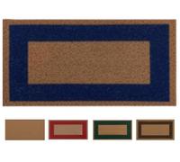 SERDECO DECORACION. Paillasson Naturel en Noix de Coco. Premium avec Bord antidérapant pour Une Utilisation intérieure et extérieure (Bleu, 33 X 60 cm. 17 mm)