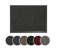 Serdim Rugs Bar Anthracite 50 x 80 cm Tapis de Protection antidérapants avec Bords en Caoutchouc, Polypropylène, 50x80 cm Rectangle
