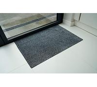 Serdim Rugs Tapis antidérapant touffeté pour Porte d'entrée, Gris argenté, 40 x 60 cm(1'4" x1'12")