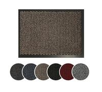 Serdim Rugs Tapis de Protection antidérapant avec Bords en Caoutchouc, Marron, 90 x 300 cm (3' x 10')