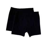 Serecofo Lot de 2 Shorties Boxers Shorts en Coton Peigné pour Filles de 2 Ans à 12 Ans sous-Vêtement Enfant Fillette Gamine Slip Culotte (11-12 Ans, 2 Noir)