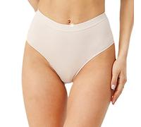 Serecofo Lot de 2 Strings Taille Haute Ceinture Large Tangas Slips Style Bikini pour Femme en Coton Peigné Lingerie Féminine sous-Vêtement Grande Taille Culotte Slip Brésilien Thong (L, 2 Blanc)