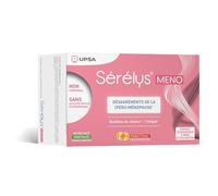 Sérélys MENO, Complément alimentaire à base d’extraits cytoplasmiques de pollens Suédois et de vitamine E qui réduisent les bouffées de chaleurs et la fatigue passagère - 60 gélules végétales, 2 mois
