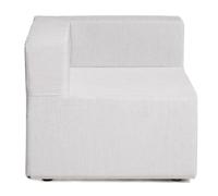 SERENA | Fauteuil d'angle extérieur COZIP | 80x80, assise 38, dossier 25 cm Gris perle