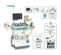 Serena & Jewel Kids Set 26 Accessoires feint Medical Station Set Chariot Mobile avec Lampe, thermomètre, stéthoscope, Jeux de rôle pour Les garçons et Les Filles Jouets éducatifs (26 PCS)