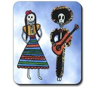 Sérénade du Jour des Morts Mousepad Portable Mouse Pad Lavable Tapis De Souris pour Ordinateur Jeu Voyage 25X30Cm