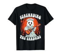 Serenading The Shadows Halloween Music Lover Musician T-Shirt Graphique avec Valeur