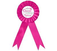 Serencatcher Badge de retraite pour femme, rose « Happy Retirement » en fer blanc « This Queen Is Officially Retired » pour femme, pour départ à la retraite, adieu, sorties, décorations de fête, Fer