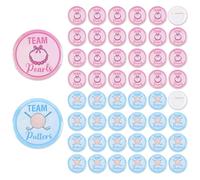 Serencatcher Lot de 48 épingles à boutons de révélation de sexe de golf ou de perles pour garçon ou fille sur le thème du golf, fête prénatale, révélation du sexe, cadeaux de fête, idées de jeux, Fer