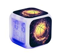 SerendipitousWhisper Basket-Ball Réveil - LED - Alarme Créativité - avec lumière - Brillant dans la Nuit - pour Enfants et Adultes - Cadeaux d'anniversaire pour Enfants Adultes