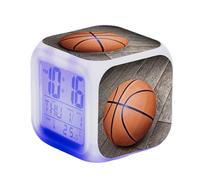 SerendipitousWhisper Basket-Ball Réveil - LED - Alarme Créativité - avec lumière - Brillant dans la Nuit - pour Enfants et Adultes - Cadeaux d'anniversaire pour Enfants Adultes