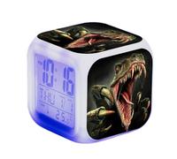 SerendipitousWhisper Dinosaure Réveil - LED - Alarme Créativité - avec lumière - Brillant dans la Nuit - pour Enfants et Adultes - Cadeaux d'anniversaire pour Enfants Adultes