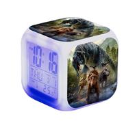 SerendipitousWhisper Dinosaure Réveil - LED - Alarme Créativité - avec lumière - Brillant dans la Nuit - pour Enfants et Adultes - Cadeaux d'anniversaire pour Enfants Adultes