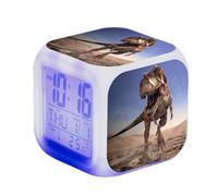 SerendipitousWhisper Dinosaure Réveil - LED - Alarme Créativité - avec lumière - Brillant dans la Nuit - pour Enfants et Adultes - Cadeaux d'anniversaire pour Enfants Adultes