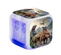 SerendipitousWhisper Dinosaure Réveil - LED - Alarme Créativité - avec lumière - Brillant dans la Nuit - pour Enfants et Adultes - Cadeaux d'anniversaire pour Enfants Adultes