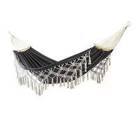 SerendipitousWhisper Hamac Franges,Hamac Suspendu,Hamac Double,Hamac de Camping et Jardin Confortable avec Barre en Bois Anti-basculement et Corde,adapté pour l'extérieur,Le Jardin,la Cour