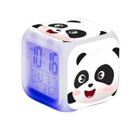 SerendipitousWhisper Panda Mignon Réveil - LED - Alarme Animale - avec lumière - Brillant dans la Nuit - pour Enfants et Adultes - Panda Créatif Cadeaux d'anniversaire pour Enfants Adultes