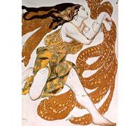 SERENDIPITP Affiche Décorative Graffiti Art Mural Peinture sur toile bacchante pour une production de peinture des ballets russes par Leon Bakst Pour les Décorations pour la Maison 60x90cm