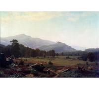 SERENDIPITP Art Imprimé Image Art Mural en Toile L'automne dans les prés de Conway en regardant vers le mont Washington New Hampshire par Albert Bierstadt Pour les Décorations pour la Maison 60x90cm