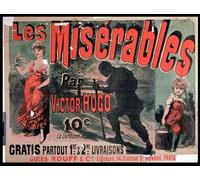 SERENDIPITP Image sur Toile Art Imprimé Image Art Mural en Toile Affiche la Publication des Misérables de Jules Cheret Impression Peinture Pour les Décorations pour la Maison 60x90cm