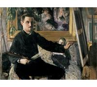 SERENDIPITP Image sur Toile Art Imprimé Image Art Mural en Toile Autoportrait au chevalet de Gustave Caillebotte Impression Peinture Pour les Décorations pour la Maison 60x90cm