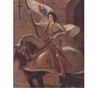 SERENDIPITP Image sur Toile Art Imprimé Image Art Mural en Toile Bavoir Jeanne d'Arc par William Blake Richmond Impression Peinture Pour les Décorations pour la Maison 60x90cm