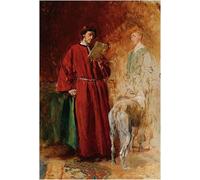 SERENDIPITP Image sur Toile Art Imprimé Image Art Mural en Toile Esquisse du Don de l'artiste avec Édouard Detaille Jean-louis Ernest Meissonier Pour les Décorations pour la Maison 60x90cm