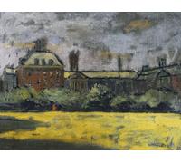 SERENDIPITP Image sur Toile Art Imprimé Image Art Mural en Toile Hôpital de Chelsea par Walter Richard Sickert Impression Peinture Pour les Décorations pour la Maison 60x90cm