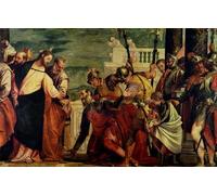 SERENDIPITP Image sur Toile Art Imprimé Image Art Mural en Toile Jésus et le Centurion de Paolo Veronese Impression Peinture Pour les Décorations pour la Maison 60x90cm