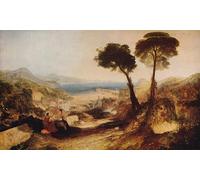 SERENDIPITP Image sur Toile Art Imprimé Image Art Mural en Toile la baie de Baiae avec et la sibylle par Mallord William Turner Impression Peinture Pour les Décorations pour la Maison 60x90cm