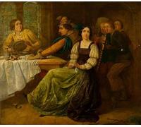 SERENDIPITP Image sur Toile Art Imprimé Image Art Mural en Toile La mégère apprivoisée d'Augustus Leopold Egg Impression Peinture Pour les Décorations pour la Maison 60x90cm
