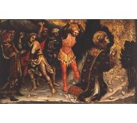 SERENDIPITP Image sur Toile Art Imprimé Image Art Mural en Toile Lapidation de saint Étienne par Gentile Da Fabriano Impression Peinture Pour les Décorations pour la Maison 60x90cm