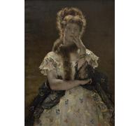 SERENDIPITP Image sur Toile Art Imprimé Image Art Mural en Toile les Paris Sfinks d'Alfred Emile Stevens Impression Peinture Pour les Décorations pour la Maison 60x90cm