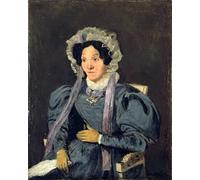 SERENDIPITP Image sur Toile Art Imprimé Image Art Mural en Toile Madame Corot Mère de l'artiste C par Jean Baptiste Camille Corot Impression Peinture Pour les Décorations pour la Maison 60x90cm