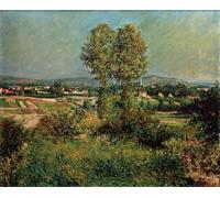 SERENDIPITP Image sur Toile Art Imprimé Image Art Mural en Toile Paysage à Argenteuil de Gustave Caillebotte Impression Peinture Pour les Décorations pour la Maison 60x90cm
