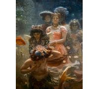 SERENDIPITP Image sur Toile Art Imprimé Image Art Mural en Toile Sadko dans le royaume sous-marin par Ilya Efimovich Repin Impression Peinture Pour les Décorations pour la Maison 60x90cm