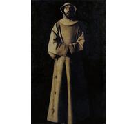 SERENDIPITP Image sur Toile Art Imprimé Image Art Mural en Toile Saint François d'Assise selon la vision du pape Nicolas Vs par Francis De Zurbaran Pour les Décorations pour la Maison 60x90cm