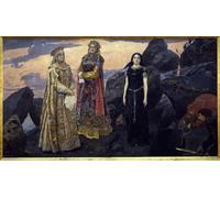 SERENDIPITP Image sur Toile Art Imprimé Image Art Mural en Toile Trois reines du royaume souterrain de Mikhailovich Vasnetsov Impression Peinture Pour les Décorations pour la Maison 60x90cm