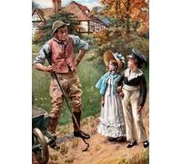 SERENDIPITP Image sur Toile Impression Tableaux Peinture sur Toile Charles Dickens S le houx par Harold Copping Nordique Peinture Pour la Décoration de la Chambre à Coucher 60x90cm