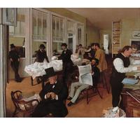 SERENDIPITP Image sur Toile Impression Tableaux Peinture sur Toile le Bureau of Cotton à la Nouvelle Orléans par Edgar Degas Nordique Peinture Pour la Décoration de la Chambre à Coucher 60x90cm