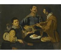 SERENDIPITP Image sur Toile Impression Tableaux Peinture sur Toile Le Concert de Diego Velazquez Nordique Peinture Pour la Décoration de la Chambre à Coucher 60x90cm