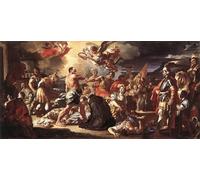 SERENDIPITP Image sur Toile Impression Tableaux Peinture sur Toile le martyre des saints Placidus et Flavia de Francesco Solimena Nordique Peinture Pour la Décoration de la Chambre à Coucher 60x90cm