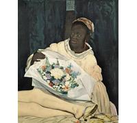 SERENDIPITP Image sur Toile Impression Tableaux Peinture sur Toile Olympia d'Edouard Manet Nordique Peinture Pour la Décoration de la Chambre à Coucher 60x90cm