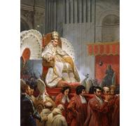 SERENDIPITP Image sur Toile Impression Tableaux Peinture sur Toile Pie Viii à Saint-Pierre sur la Sedia Gestatoria par Emile Jean Horace Vernet Pour la Décoration de la Chambre à Coucher 60x90cm