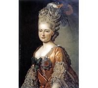 SERENDIPITP Image sur Toile Impression Tableaux Peinture sur Toile Portrait du grand russe par Alexander Roslin Nordique Peinture Pour la Décoration de la Chambre à Coucher 60x90cm
