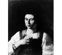 SERENDIPITP Image sur Toile Impression Tableaux Peinture sur Toile Portrait d'une courtisane du Caravage Nordique Peinture Pour la Décoration de la Chambre à Coucher 60x90cm
