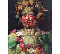 SERENDIPITP Image sur Toile Impression Tableaux Peinture sur Toile Rudolf II comme Vertumne par Giuseppe Arcimboldo Nordique Peinture Pour la Décoration de la Chambre à Coucher 60x90cm